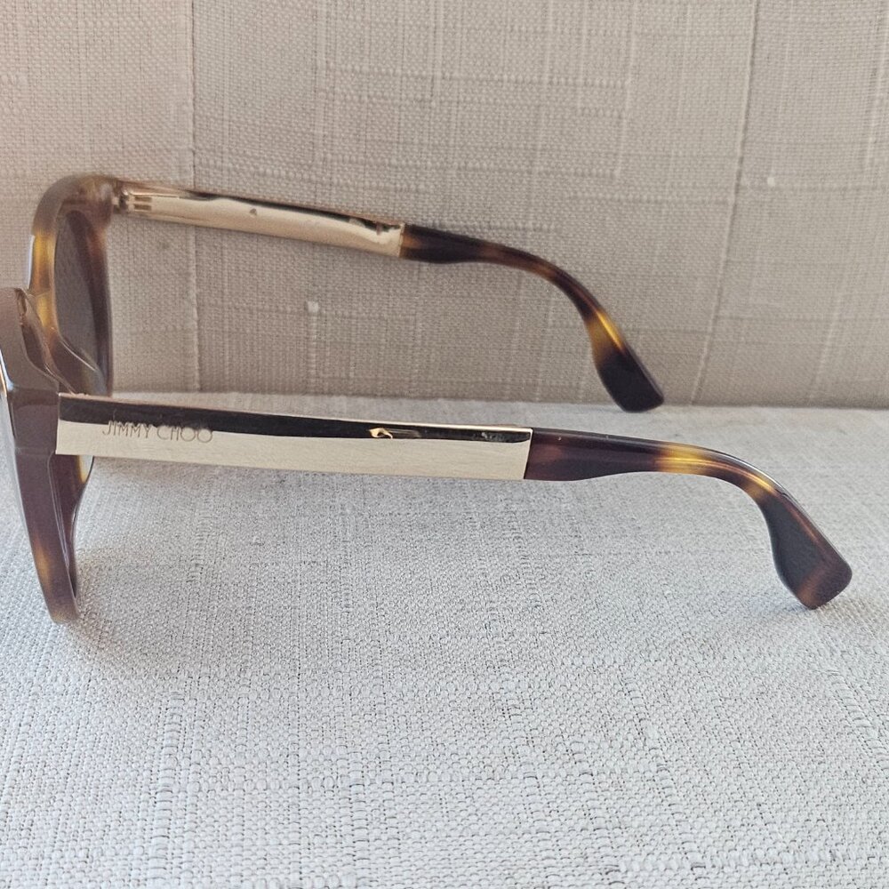 Jimmy Choo Ladies Vivy Havana Sunglasses Round Full Rim Shades - Picture 12 of 16